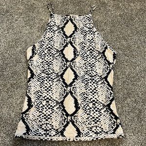 Snake skin tank top